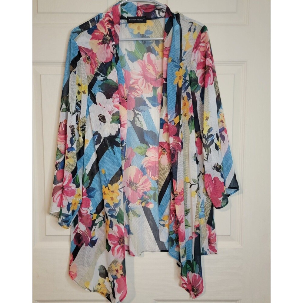 Travel Elements Sheer Floral Jacket/Kimono